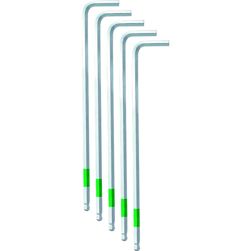 トラスコ中山 ワイズ スーパーボールレンチ 【単品】5本組(LL)5.0mm(ご注文単位1セット)【直送品】
