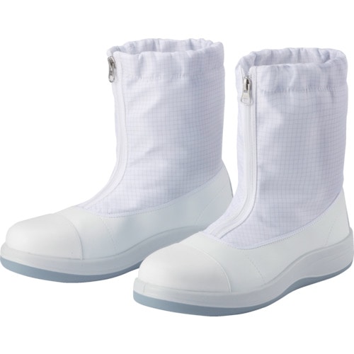 トラスコ中山 ミドリ安全 トウガード付 先芯入りクリーン静電靴 ハーフフード 28.0CM(ご注文単位1足)【直送品】