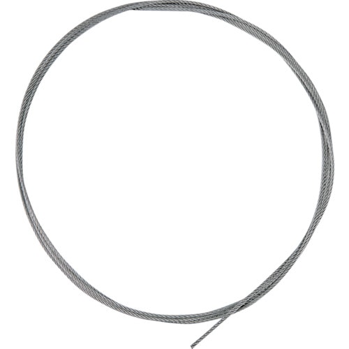 トラスコ中山 TRUSCO ステンレスワイヤカットロープ 1.2Φ×4000mm 両端加工なし(ご注文単位1本)【直送品】