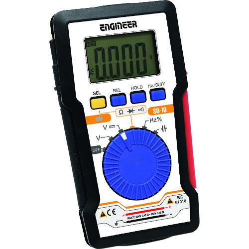 トラスコ中山 エンジニア デジタルマルチメーター(ご注文単位1個)【直送品】