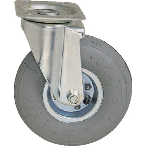 トラスコ中山 TRUSCO プレス製運搬車用オプション エコ運搬車用 空気タイヤ 自在キャスターΦ180 ゴム車(ご注文単位1個)【直送品】