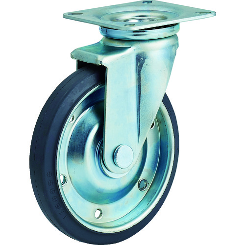 トラスコ中山 TRUSCO プレス製運搬車用オプション 台車 ドンキーカート500シリーズ用キャスター Φ200 自在 グレーゴム(ご注文単位1個)【直送品】