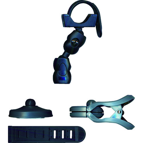 トラスコ中山 KONTEC ハンドライト用マルチアームクリップ 耐荷重130g(ご注文単位1個)【直送品】