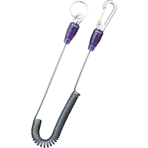 トラスコ中山 TOP スリムセーフティコード ステンレスワイヤー ブラック(ご注文単位1本)【直送品】