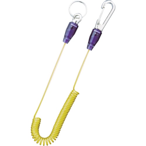 トラスコ中山 TOP スリムセーフティコード ステンレスワイヤー オレンジ(ご注文単位1本)【直送品】