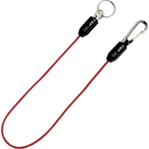 トラスコ中山 TOP ゴム製スリムセーフティコード(レッド)(ご注文単位1本)【直送品】