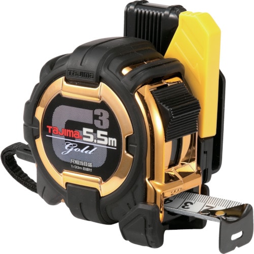 トラスコ中山 タジマ コンベックス セフコンベG3ゴールドロックー25 5.5m 尺相当目盛付(ご注文単位1個)【直送品】