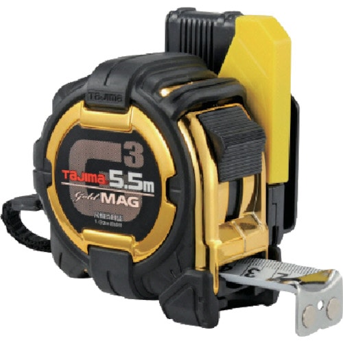 トラスコ中山 タジマ コンベックス セフコンベG3ゴールドロックマグ爪25 5.5m 尺相当目盛付(ご注文単位1個)【直送品】