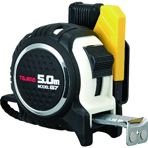 トラスコ中山 タジマ セフG7ロックマグ爪25 5.0m メートル目盛 黒/白(ご注文単位1個)【直送品】