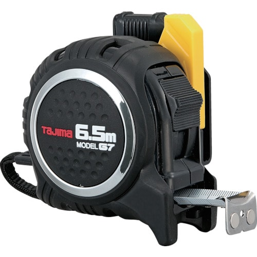 トラスコ中山 タジマ セフG7ロックマグ爪25 6.5m メートル目盛 黒/黒(ご注文単位1個)【直送品】