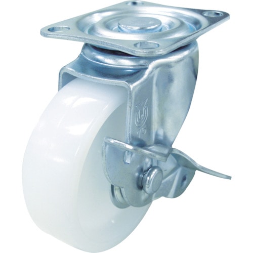 トラスコ中山 ユーエイ キャスターS付自在車 ナイロン車輪径65(ご注文単位1個)【直送品】
