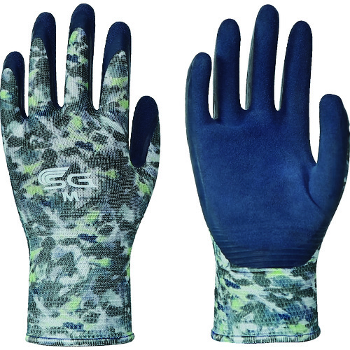 トラスコ中山 トワロン 天然ゴム背抜き手袋 SG-R107 ぼかし柄グレー M(ご注文単位1組)【直送品】