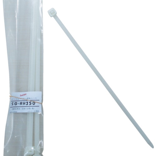 トラスコ中山 SG ヘビーリピートタイ (標準タイプ) 乳白色 8.3×360mm(ご注文単位1袋)【直送品】