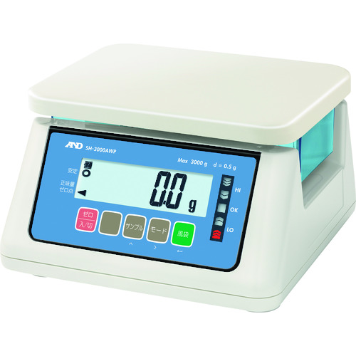 トラスコ中山 A＆D A＆D 防塵・防水はかり SH-3000AWP（ご注文単位1台）【直送品】