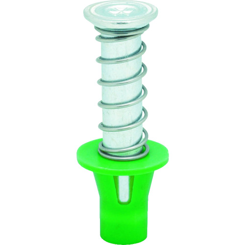 トラスコ中山 三門 デッキプレート用インサート スプリングハンガー 4分 緑 100個入(ご注文単位1箱)【直送品】