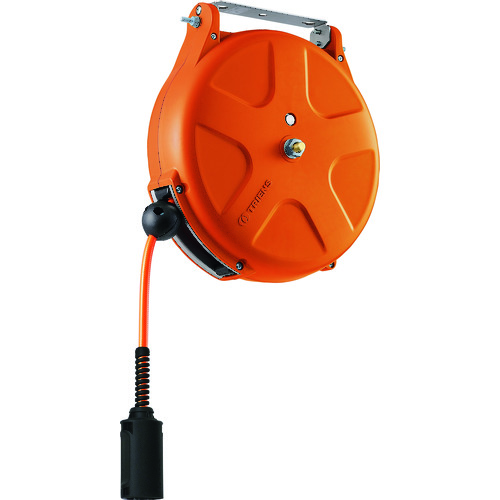 トラスコ中山 TRIENS エアーホースリール 内径6.5mmX10m オレンジ(ご注文単位1台)【直送品】