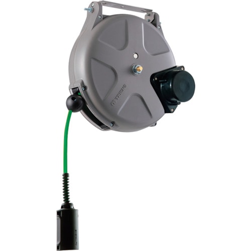 トラスコ中山 TRIENS 導電エアーホースリール スローモーション 内径6.5mm×10m(ご注文単位1台)【直送品】