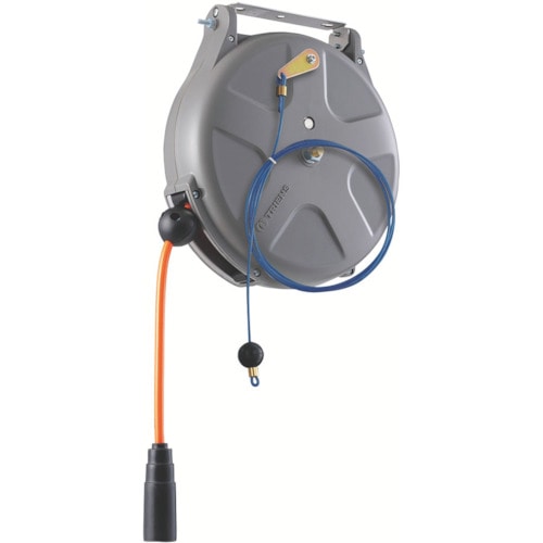 トラスコ中山 TRIENS エアーホースリール 内径6.5mm×10m ブレーキ式(ご注文単位1台)【直送品】