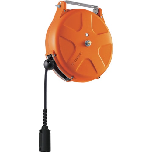 トラスコ中山 TRIENS 耐火花性ソフトホースリール 内径6.5mm×10m オレンジ(ご注文単位1台)【直送品】