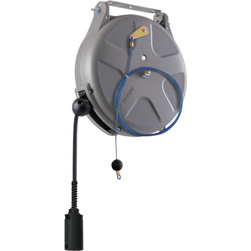 トラスコ中山 TRIENS 耐火花性ソフトホースリール 内径6.5mm×10m ブレーキ式(ご注文単位1台)【直送品】