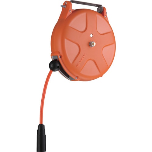 トラスコ中山 TRIENS エアーホースリール 内径8mmX10m オレンジ(ご注文単位1台)【直送品】