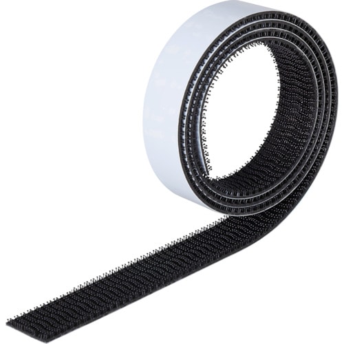 トラスコ中山 3M デュアルロックファスナー 400ステム 黒 25.4mmX1m(ご注文単位1巻)【直送品】