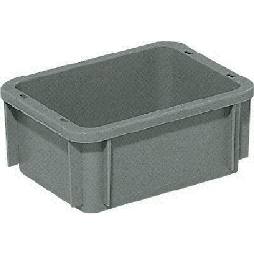 トラスコ中山 サンコー ボックス型コンテナー 200235 サンボックス#2S ライトグレー (ご注文単位1個)【直送品】