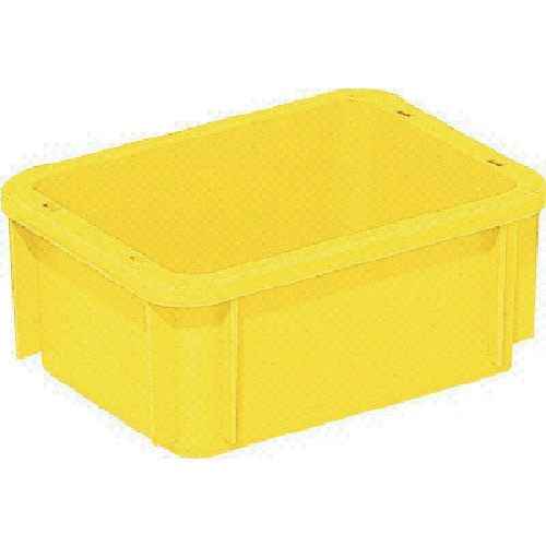 トラスコ中山 サンコー ボックス型コンテナー 200235 サンボックス#2S イエロー (ご注文単位1個)【直送品】