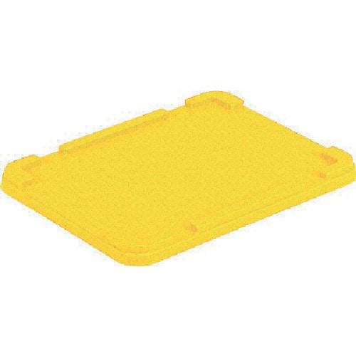 トラスコ中山 サンコー ボックス型コンテナー 700104 サンボックス#6、#9兼用フタイエロー(ご注文単位1枚)【直送品】