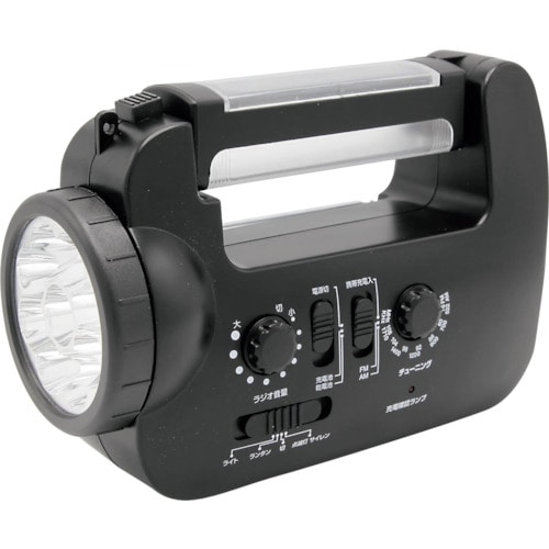 トラスコ中山 スターライト ソーラー充電ラジオライト(ご注文単位1個)【直送品】