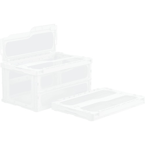 トラスコ中山 サンコー フタ一体型折りたたみコンテナー 559180 マドコンライトC-75Bホワイト(ご注文単位1個)【直送品】