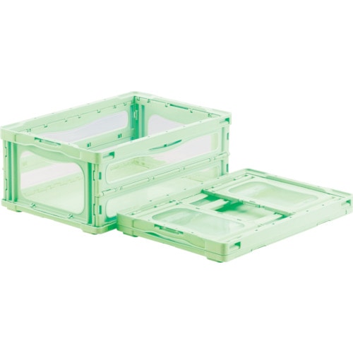トラスコ中山 サンコー 折りたたみコンテナー 559140 マドコンライトO-30Bグリーン(ご注文単位1個)【直送品】