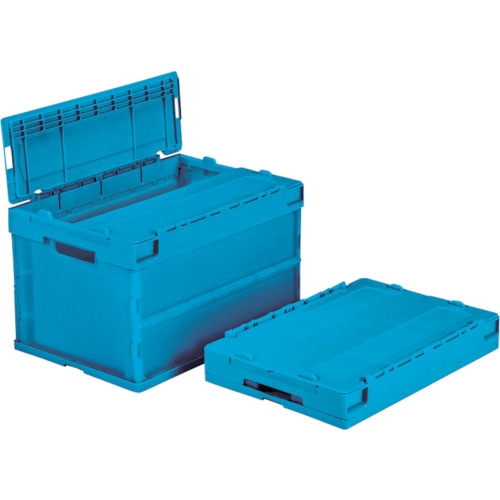 トラスコ中山 サンコー フタ一体型折りたたみコンテナー 559900 サンクレットオリコンPG51B-B 容量50L(ご注文単位1個)【直送品】