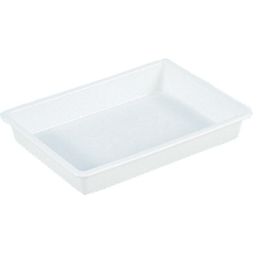 トラスコ中山 サンコー プラスチックトレー 200810 サンバット1号(抗菌タイプ)ホワイト(ご注文単位1個)【直送品】