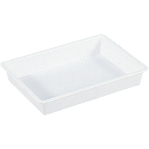 トラスコ中山 サンコー プラスチックトレー 200510 サンバット2号(抗菌タイプ)ホワイト(ご注文単位1個)【直送品】