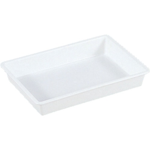 トラスコ中山 サンコー プラスチックトレー 200321 サンバット3号(抗菌タイプ)ホワイト(ご注文単位1個)【直送品】