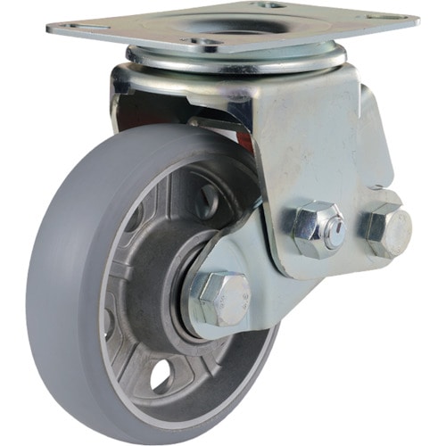 トラスコ中山 ユーエイ アルティメットウレタン衝撃吸収キャスター 200径 自在取付 B仕様 基準荷重200kg(ご注文単位1個)【直送品】