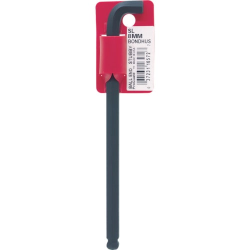 トラスコ中山 ボンダス スタビー・ボールポイント・L-レンチ ロング 8mm(ご注文単位1本)【直送品】