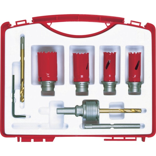 トラスコ中山 ミヤナガ S-LOCKバイメタルホールソーBOXキット2（ご注文単位1セット）【直送品】