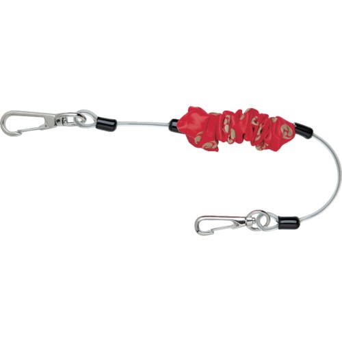 トラスコ中山 ミトロイ セーフティーループ(からみ防止タイプ) ショート レッド(ご注文単位1本)【直送品】