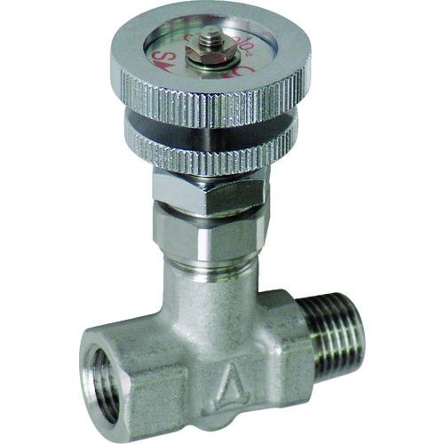 トラスコ中山 ASOH ニードルバルブ チッコロ-α 外×内ネジ型 PT1/8(ご注文単位1個)【直送品】