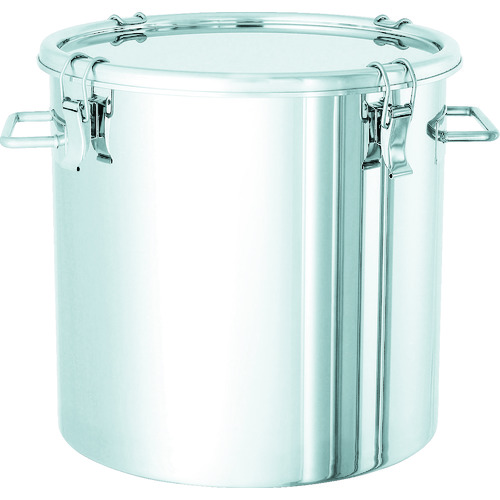 トラスコ中山 日東 ステンレスタンク サニタリークリップ式密閉タンク 10L(ご注文単位1個)【直送品】