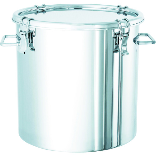 トラスコ中山 日東 ステンレスタンク サニタリークリップ式密閉タンク 65L(ご注文単位1個)【直送品】