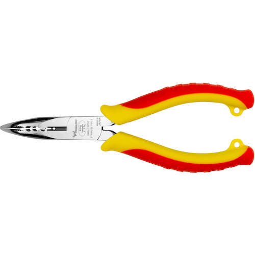 トラスコ中山 TTC STAINLESS マルチラジオペンチ(ベントタイプ) エラストマーグリップ 全長167mm(ご注文単位1個)【直送品】