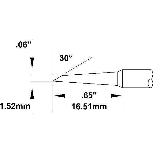 トラスコ中山 メトカル Metcal MXシリーズ チップカートリッジ 147-0752(ご注文単位1本)【直送品】