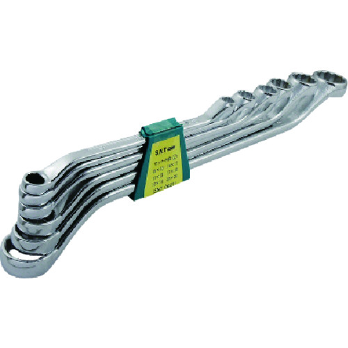 トラスコ中山 ASH メガネレンチセット6本組(ご注文単位1セット)【直送品】