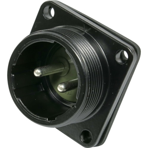 トラスコ中山 SANWA 防水コネクタ SNW-16 2極 RSM フロントマウント用(ご注文単位1個)【直送品】