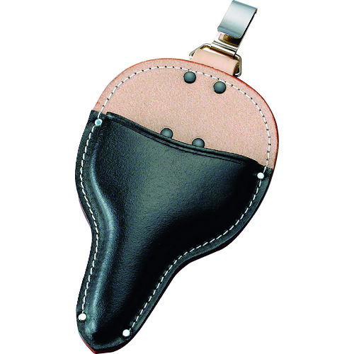 トラスコ中山 コヅチ 黒床皮 大久保鋏ケース フック式 型押(ご注文単位1個)【直送品】