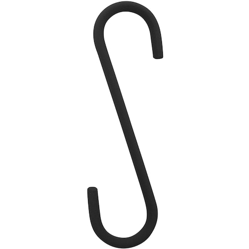 トラスコ中山 カーボーイ S-HOOK2個入 Lサイズ BLACK(ご注文単位1袋)【直送品】