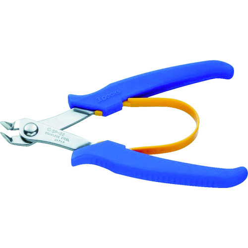 トラスコ中山 スリーピークス ステンレス製ベントニッパ(バネ付) 130mm(ご注文単位1個)【直送品】